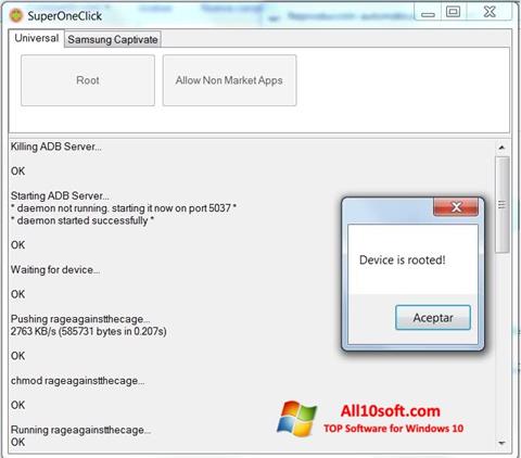 Screenshot SuperOneClick per Windows 10