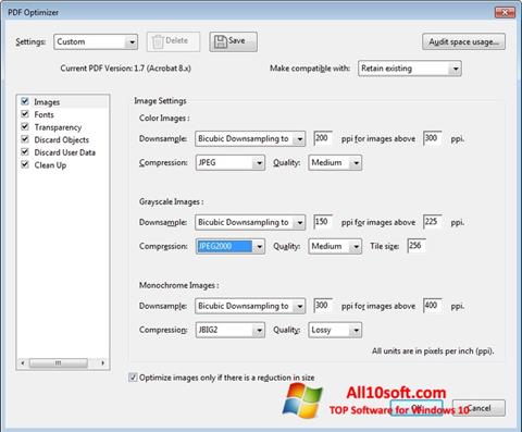 Screenshot Adobe Acrobat Pro DC per Windows 10