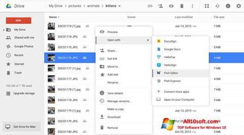 Screenshot Google Drive per Windows 10