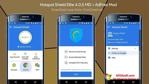 Screenshot Hotspot Shield per Windows 10