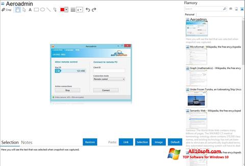 Screenshot AeroAdmin per Windows 10