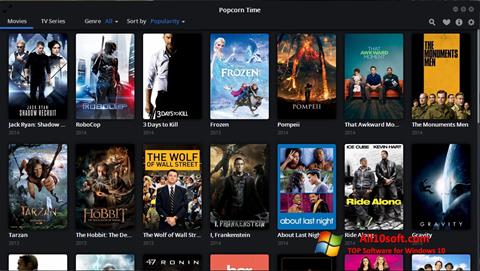 Screenshot Popcorn Time per Windows 10