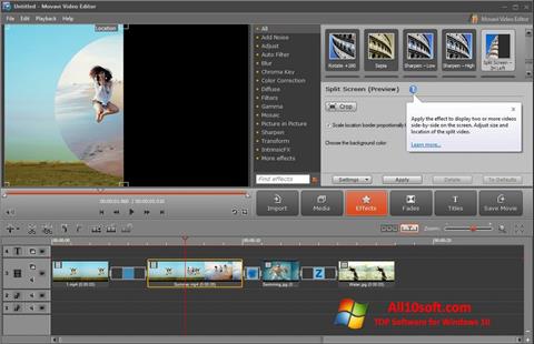 Screenshot Movavi Video Editor per Windows 10