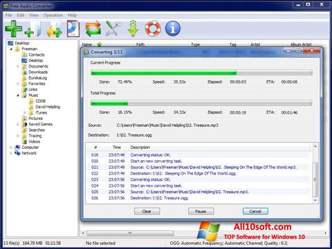 Screenshot Free Audio Converter per Windows 10