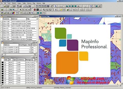 Screenshot MapInfo Professional per Windows 10