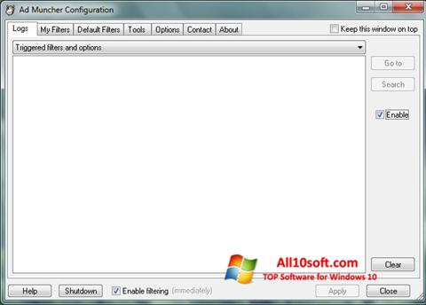 Screenshot Ad Muncher per Windows 10