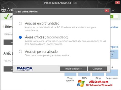 Screenshot Panda Cloud per Windows 10