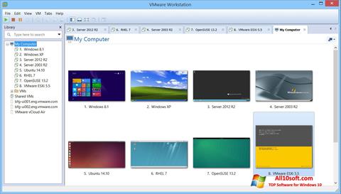 Screenshot VMware Workstation per Windows 10