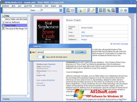 Screenshot All My Books per Windows 10