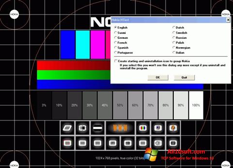 Screenshot Nokia Monitor Test per Windows 10