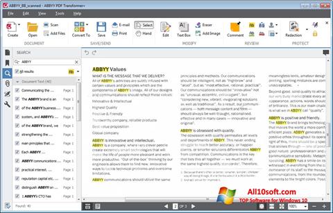 Screenshot ABBYY PDF Transformer per Windows 10