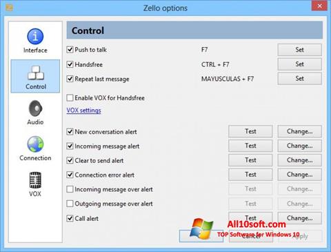 Screenshot Zello per Windows 10