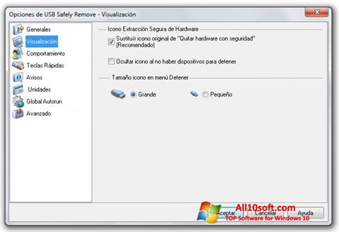 Screenshot USB Safely Remove per Windows 10