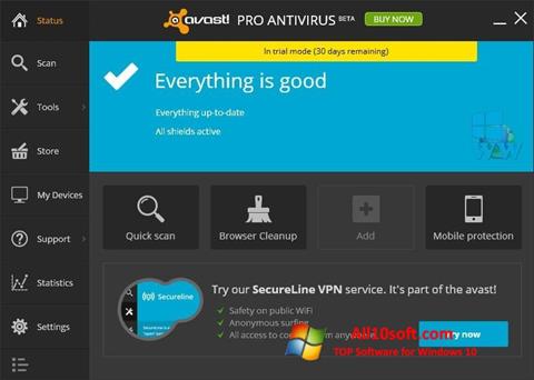 Screenshot Avast! Pro Antivirus per Windows 10