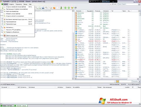 Screenshot FlylinkDC++ per Windows 10