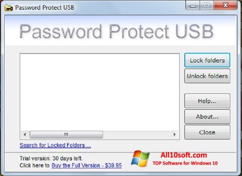 Screenshot Password Protect USB per Windows 10